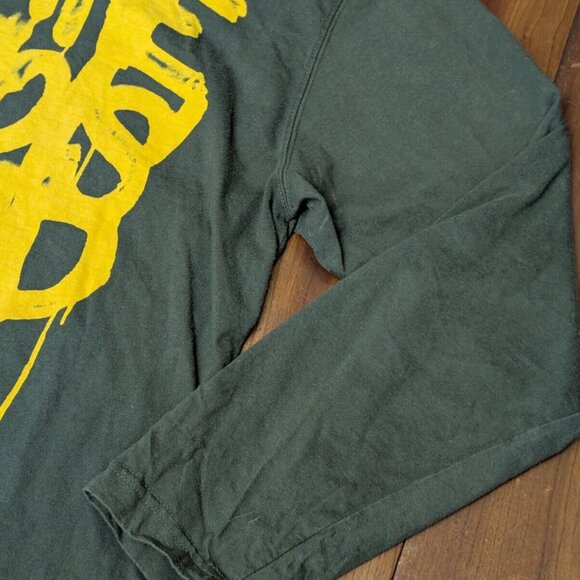Vtg Y2K Marithe Francois Girbaud Mens 3XL Graffiti Spell Out Green Shirt Distrd - Picture 5 of 16